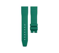 AZSHIW Replacement Quick Release FKM Rubber Strap Compatible With IWC Pilot/Portofino | 20mm Fluorine Elastomer Band 41mm(Light Green,Gold Pin Buckle)