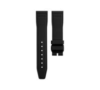 AZSHIW Replacement Quick Release FKM Rubber Strap Compatible With IWC Pilot/Portofino | 20mm Fluorine Elastomer Band 41mm(Black,Gold Pin Buckle)