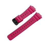 AZSHIW Resin Solid Stainless Steel Buckle Watch Strap Compatible With Casio GSHock Strap Dw5600 Gw5000 Gw5035 DW-6900 Series Watchband(Rose Red-Black-K5)