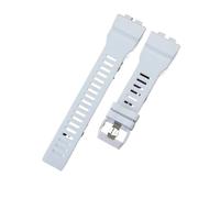 AZSHIW Resin Watch Strap Compatible With Casio GBA-800 GBD-800 GMA-B800 GMD-B800, Rubber Replacement Wrist Band(White)