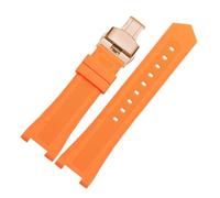 AZSHIW Silicone Rubber Watch Strap Compatible With Omega Constellation 131.33/131.13 To Replace The Diving Wristband 24x14mm 24x15mm(Orange rose,24x15mm)