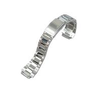 AZSHIW Stainless Steel Solid Watch Strap Compatible With Casio AE1200WH Royale Mod Brushed Polished Bracelet Metal Case Straps(Silver Polish)