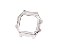 AZSHIW Stainless Steel Solid Watch Strap Compatible With Casio AE1200WH Royale Mod Brushed Polished Bracelet Metal Case Straps(Diamond SIlver)