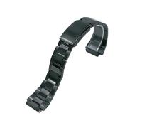 AZSHIW Stainless Steel Solid Watch Strap Compatible With Casio AE1200WH Royale Mod Brushed Polished Bracelet Metal Case Straps(Black Polish)
