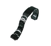 AZSHIW Stainless Steel Solid Watch Strap Compatible With Casio AE1200WH Royale Mod Brushed Polished Bracelet Metal Case Straps(Black Brushed)