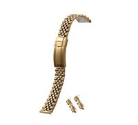 AZSHIW Stainless Steel Watchband Compatible With (GMT Datejust Rolex Tudor) Replace Wriststrap 20mm 21mm 22mm Men's Bracelet(Gold,22mm)