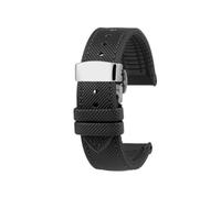 AZSHIW Watch Band Compatible With Casio MDV106 107 MTP-VD01D MTP-1374 1375 EFR-303 Eqb-501 Men's Bracelet(A-Black Black-Silver)