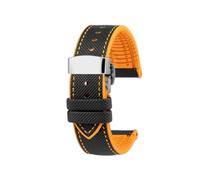 AZSHIW Watch Band Compatible With Casio MDV106 107 MTP-VD01D MTP-1374 1375 EFR-303 Eqb-501 Men's Bracelet(A-Black yellow-S)