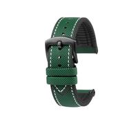 AZSHIW Watch Band Compatible With Casio MDV106 107 MTP-VD01D MTP-1374 1375 EFR-303 Eqb-501 Men's Bracelet(Green white-Black)