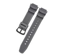 AZSHIW Watch Strap 18mm Compatible With CASIO AE1200/1300/1000 W-219 Replacement Silicone Rubber Band Men's Wristband Bracelet Accessorie(Grey B)