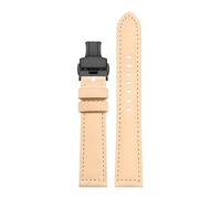 AZSHIW XL Extended Lenght 140+90mm Leather Watch Strap Compatible With Hamilton Panerai Lengthening And Thickening Men's Band 22MM24MM(Khaki black,24-22mm)