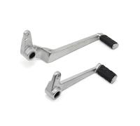 AZSUL Transmission Shifter Motorcycle Accessories Clutch Shifter Left Rod Gear Shift Lever Rear Foot Brake Right Pedal for Monster 696 796 1100/S(1 Set Black)