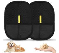 AZSYYQC 2 pcs Electrostatic Gloves Pet Hair Removal, 2025 Pet Hair Remover Glove,Cat Grooming Gloves,Reusable Pet Hair Remover Tool for Clothing, Couch, Carpet, Car Seat (2 pcs)