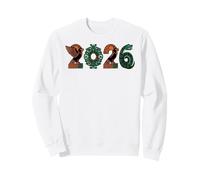 Aztec 2026 Tribal Eagle and Serpent New Year Design Sweatshirt
