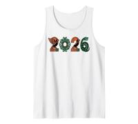 Aztec 2026 Tribal Eagle and Serpent New Year Design Tank Top