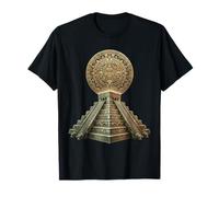 Aztec Calendar Ancient Sarcred Mayan Pyramid Azteca T-Shirt