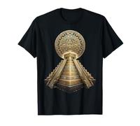 Aztec Calendar Ancient Sarcred Mayan Pyramid Azteca T-Shirt