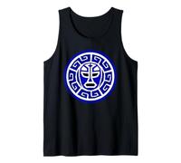 Aztec Calendar Wrestling Mask, Mexican Heritage Warrior Art Tank Top