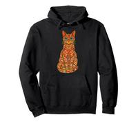Aztec Cat Mexican Mayan Ancient Mesoamerican Mythology Art Pullover Hoodie