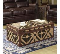 Aztec Coffee Table - Brown - Storage Trunk