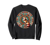 Aztec Coyote And Ancient Mexican History Mayan Calendar Sweatshirt