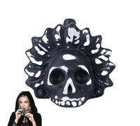 Aztec Death Whistle, 125 dB Loudest Scream Whistles 3D Screaming Whistle Terrifying Sound Screaming Aztec War Whistles, Day of the Dead Hallowmas Gifts for friend" (White)