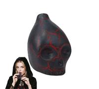 Aztec Death Whistle, 125 dB Loudest Scream Whistles 3D Screaming Whistle Terrifying Sound Screaming Aztec War Whistles, Day of the Dead Hallowmas Gifts for friend" (Red-1)