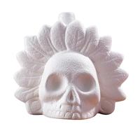 Aztec Death Whistle - 125+ dB Screaming Loud, Authentic Aztec Ghost Whistle for Halloween & Day of the Dead Gifts (White)