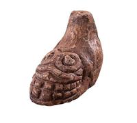 Aztec Death Whistle - 125+ Decibels Loudest Authentic Human Screaming Sound, Ancient AZTEC War Whistle for Halloween & Gifts (Grey)