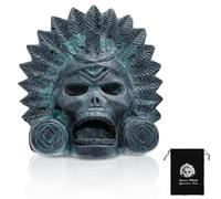 Aztec Death Whistle 126dB Loud Human Screams, Ceramic Self Defense Whistle with Drawstring Bag, Perfect for Halloween Scares, Collectible Day of the Dead Gift