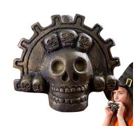 Aztec Death Whistle - Authentic Skull Whistle | Loud and Howling Aztec Whistle for Ceremonies, Rituals and Collectors, Real Aztec War Whistle for