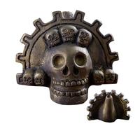 Aztec Death Whistle - Aztec Death Skull, Loud Screaming Whistle| Handmade Skull Whistle for Authentic Loud Screaming Sounds, Ancient MAYA Design, Unique Tribal Instrument(4.09x3.62x2.95in)