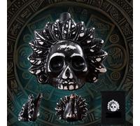Aztec Death Whistle, Aztec Death Whistle, Aztec Death Whistle, Aztec Death Whistle, 125+Db Real Authentic Human Sounding Scream, Loudest Ceramic Whistles (Black White)