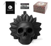 Aztec Death Whistle, Aztec Death Whistle with Authentic Human Sounding Screams, Extremely Loud War Whistle, At 125+ Decibels, Horror Decoration for Halloween & Day of the Dead (D)