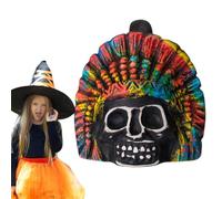 Aztec Death Whistle, Ceramic Skull Wacky Whistle, Terror Scream Musical Instruments For Halloween, Museums, Home Users, Business Users