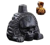 Aztec Death Whistle, Ghost Whistle Loud, Death Sound Maker Gothic Halloween Prank Props, Knight Human Sounding Screams War Whistles for Halloween Collectible Day of the Dead