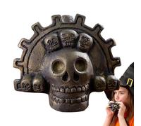 Aztec Death Whistle - Loud Screaming War Whistle | Death Whistle 1 Piece Skull Design Authentic Sound Effect Ritual Sound Tool Antique Skull Whistle for Outdoor Safety Practice