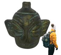 Aztec Death Whistle - Mysterious Powerful Whistle Compact Size Authentic Aztec Style Solid Construction | For = Costume Event Festival Party Cosplay War Theme Decoration Horre