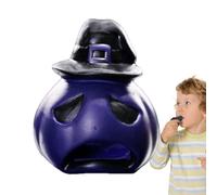 Aztec Death Whistle - Portable Scary Scream Whistle | Terrifying Scary Loud Sound Halloween for Hunting , Cosplay Party Decorations (White/Orange