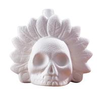 Aztec Death Whistle, Real Screaming Aztec Death Whistle Authentic Human Sounding Screams Halloween Costumes Gift (White)