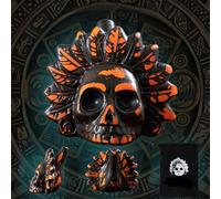 Aztec Death Whistle, Real Screaming Aztec Death Whistle, Death Whistle, 125+Db Authentic and Real Human Scream, Noisiest Ceramic Whistle (Dark Orange)