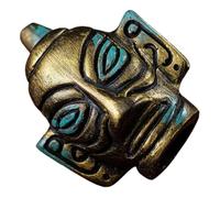 Aztec Death Whistle, Screaming Skull Bronze Whistle, Ancient Loud Sound Blower, Ideal for Halloween, Desktop Decor, Home Decoration, Party Prop, Collectors, Outdoor Events