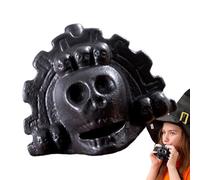 Aztec Death Whistle, Skull-Shaped Authentic Design, 4.09x3.62x2.95 Inches, Handcrafted Whistle, Loud Unique Sound, Ancient Cultural Artifact for Collectors, Historical Value