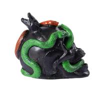 Aztec Death Whistlep Snake, Screaming Whistle, Skull Snake Scream Whistle, Clay, Terrifying Screaming Sound, Lightweight & Portable For Halloween Haunted House Costume Parties