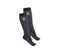 Aztec Diamond Women Horse Riding Navy Underboot Socks Twin Pack - Lightweight Polycotton Equestrian Socks for Girls One Size