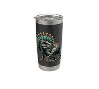 Aztec Dinosaur T-Rex Stainless Steel Insulated Tumbler
