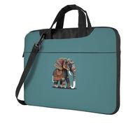 Aztec Elephant Pattern Print Laptop Bag For Ultra-Thin Portable Business Casual Single Shoulder Messenger Bags