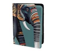 aztec elephant pattern print Passport Cover, Passport Holder Cover Wallet Passport Wallet Case for Cards and Documents