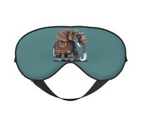 Aztec Elephant Pattern Print Sleeping Eye Cover Eyeshade for Men Women Plane Travel Nap Night Sleeping
