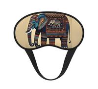 Aztec Elephant Print Travel Yoga Meditation Washable and Comfortable Breathable Blackout Sleep Mask